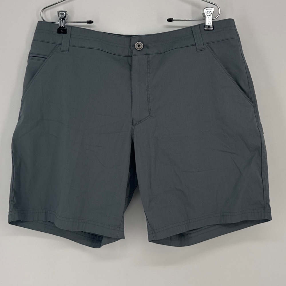 KUHL Resistor Lite Chino Mens Shorts 35 Gray Stretch Hiking Outdoor UPF 50+
